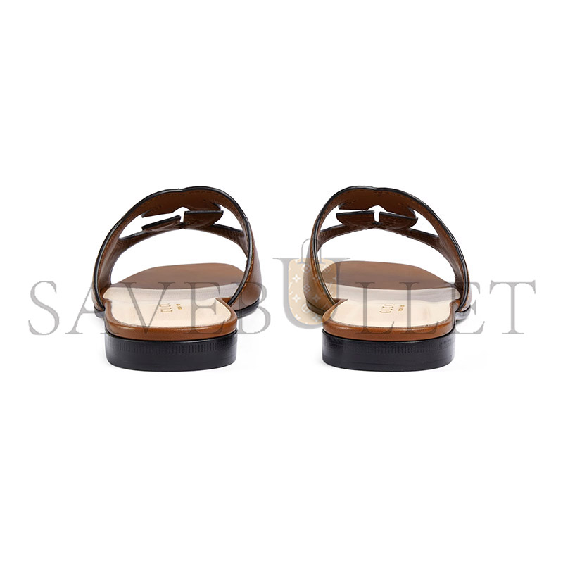 GUCCI WOMEN'S SLIDE SANDAL WITH INTERLOCKING G 694451 GUCCI WOMEN'S SLIDE SANDAL WITH INTERLOCKING G 694451